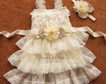 Lace Burlap Dresses